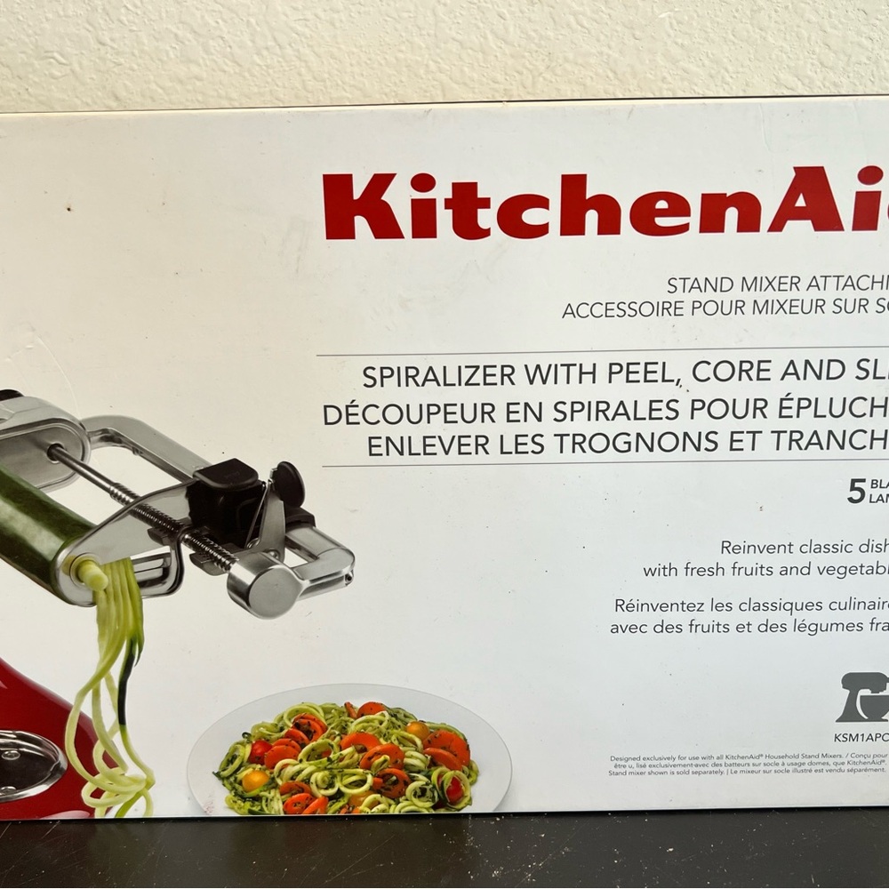 KitchenAid Stand Mixer Spiralizer Attachment - Silver